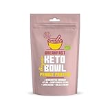 Diet Food Bio keto bowl peanut protein 200g ein Frühstücksprodukt in einer Brei-ähnlichen Atmosphäre ketogene Diät mit hohem Gehalt an pflanzlichen Fetten