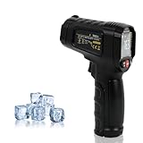 Infrarot-thermometer, Digitales Laser Temperaturmessgeräte -50°C-600°C(-58°F-1112°F), Einstellbarem Emissionsgrad, VA Negative Display Farbe, Berührungslos Temperaturpistole, Kochen/Barbecue/Industrie