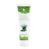 Forever Aloe Jojoba Conditioner – 40% Aloe Vera und Arganöl für Feuchtigkeit & Geschmeidigkeit, Sulfatfrei, Tropischer Duft, Pflege für alle Haarzustände (1x 296ml)