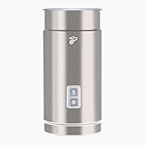 Tchibo Elektrischer Milchaufschäumer, Antihaftbeschichtung, warmer und kalter Milchschaum, 130 ml Fassungsvermögen, für Latte Macchiato, Cappuccino und Kakao, Edelstahlgehäuse rostfrei