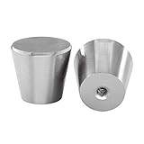 LONTAN 10 Stück Möbelknöpfe Edelstahl Gebürstet Schrankknöpfe Möbelknöpfe Silber Schrankknöpfe Türknöpfe Aluminiumlegierung Möbelknopf Solide Knopf Schrank Schrankgriffe