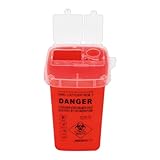Sharps Bin Plastik Rasierer Entsorgungskoffer Tattoo Piercing Nadeln Abfallbox Behälter Yellowbin