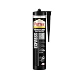 Pattex Montage Express, starker Montagekleber für schnelle Verklebungen, Universalkleber für alle Materialien*, Baukleber mit starker Anfangshaftung, 1x440g Kartusche