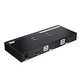 2-in-1-Out-PC-Bildschirmschalter 4K60Hz Video-Umschaltbox 4K60Hz 3840x2160P DC55V Power