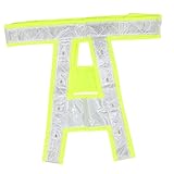 jojofuny Reflektierende Westen Armbinden einstellbar Haustier Jacken Gürtel reflektorstreifen reflektorweste gummibund gut sichtbare Riemen Reflektierende Weste zum Laufen Polyester Yellow