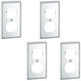 4-teilige Elektrische Steckdosen Wandplatte Schalterabdeckungen Steckdosenleiste Lampenfassung Einfache Installation Der Standard Steckdose Elektrische Lichtabdeckung