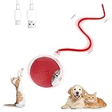 Farerkass Interaktives Hundespielzeug Ball, Katzenspielzeug, Elektrischer Hundeball Spielzeug, 360° Smart Rolling Pet Ball für Katzen und Hunde