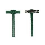 Floristik24 Hochzeitsanstecker Grün Silber 2,6cm x 5cm 50St Dekoration Clip