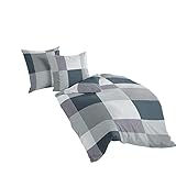 Bierbaum Bettwäsche 6520, Satin Basic, Designed in Germany, silber 13, 155x220 + 80x80 cm, Komfortgröße