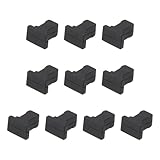 PATIKIL SFP Port Staubschutz-Abdeckkappe, 10 Stück SFP staubdichter Stopfen weicher Silikon-Schutz für Computer Switch Router Netzwerkkarte, Schwarz