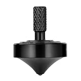 Präzisions-Metallkreisel, perfektes Gleichgewicht, Lange Rotationszeit von mehr als 10 Minuten, tragbares EDC-Tischspielzeug (Schwarz Stil 3)