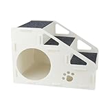 Hundetreppe, faltbar, innen verdickt, extra breit und leicht verdickt | abnehmbare Rampe, tragbar, robust für die Leiter