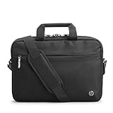 HP Professional Laptop-Tasche 14,1 Zoll, Wasserabweisende Tasche mit RFID-Schutz, Trolley-Durchführung, gepolstertem Laptop-Fach und Fächern für Zubehör, Schwarz