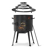 Ø36cm Uchag 2mm stahl Utschak-Ofen Adapter-Ringe Utschag Feldküche Feuerstelle Campingofen Außenküche Eintopfofen