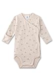 Sanetta Baby-Wickelbody beige | Nachhaltiger und süßer Unisex-Wickelbody aus Bio-Baumwolle. Baby Wickelbody 44