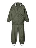NAME IT Baby Jungen Nkndry Rain Noos Regen Set, Thyme, 122 EU