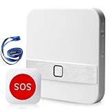 Notrufknopf für Senioren - Kabelloser SOS Alarm mit 4 Lautstärkestufen & 52 Klingeltönen, Notfallknopf für Pflege und Sicherheit, 1 Sender + 1 Empfänger