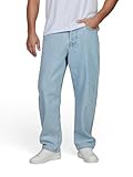 JACK & JONES Jeans Herren Baggy Fit Baumwolle JJIALEX JJCOOPER Weite Jeanshose Hose Denim, Länge:30L, Farbe:Blue Denim (12281040), Weite:30W