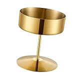 rockible Dessertbecher Aus Edelstahl, Elegante Dessertschale mit Rundem Boden, Eisbecher für Hochzeiten, Feiern Und Pubs, Gold, 400 Ml