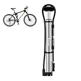 Haitee Tragbare Mini-Fahrradpumpe - 140 PSI Hochdruckluftballpumpe Inflator Doppelventilkopf | Fahrrad-Reifenpumpe aus Aluminiumlegierung für Rennrad-Mountainbike-Bälle