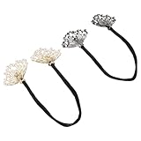 VICASKY 2 Stück Haartrockner Haarstylingzubehör Brötchenwickler Mit Strasssteinen Strass-haarknoten-maker Fauler Brötchenhersteller Perlen-lockenwickler Haarknoten-styling-tool Polyester