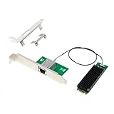 Begchy Industrieller Netzwerkadapter M.2 B+M 10G AQC107 mit einem einzigen elektrischen Port für Serverebene industrielle Steuerungsserver.