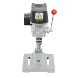 Tischbohrmaschine 340W, Elektrische Säulenbohrmaschine Tisch Bohrer Ständerbohrmaschine, Kompakte Standbohrmaschine, 3 Geschwindigkeiten Einstellbar 0-8.000/11.000/16.000 U/min