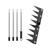 Miyanvuo Unkrautzieher mit langem | Garten Unkrautjäter Mit | Robuster Wurzelzieher Zum Lockern Von Boden Reinigen Von Kiefernnadeln Für Blumenbeet Garten Terrasse Hof