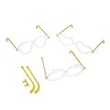 ibasenice 20 Sets Knicklichtbrillen Bastelzubehör Lichter Brillenzubehör Knicklichter Trendy Knicklichtbrillenteile LED Apple Zubehör Runde Sonnenbrille Abs