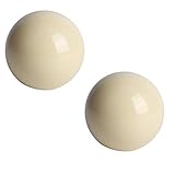 Alomejor Weiße Billardkugeln 2 Stück Standard Snooker Billardtisch Trainingsbälle Spielball 5.72CM Billardball