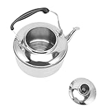 Tnfeeon 5.5L Edelstahl Teekessel Anti -Raschling -Kessel Bequemer Griff für Gaskocher Induktionskocher