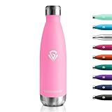 Thermosflasche 500ml, Trinkflasche Edelstahl 500ml, BPA-frei Isolierflasche, Thermoskanne Kohlensäure Geeignet, Auslaufsicher Wasserflasche für Schule, Sport, Fitness, Gym, Fahrrad, Camping, Jungs