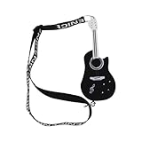 Genérico De Musical - mit LED-Miniatur-Sound, lustiges Spielzeug, dekorativer Anhänger, tragbar, klein für Handtasche, Handtasche, Autoliebhaber, Geschenk, schwarz, Consulte la descripción