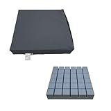 TAKIMED Anti-Dekubitus-Kissen aus puleurethan-Schaum mit wasserdichtem Bezug mit 36 Elementen 42x42 H8 -Dekubitus-Kissen zur Vorbeugung von Druckgeschwüren. (GRAU)