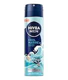 NIVEA MEN Cool Marine Artist Edition Deo Spray, Deodorant für 72h Anti-Transpirant-Schutz gegen Schweiß und Geruch, Deospray mit erfrischendem Duft (150 ml)