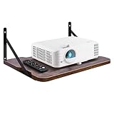 BEARUT Projektorregal, 41,1 x 27,9 cm (L x B), Projektor-Wandhalterung, schwebendes Regal, Projektor-Halterung, Router-Regal, Modem-Kabelbox, Regal für Xbox-Serie, PS5, PS4, UK MDF1