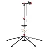 Floordirekt Fahrrad Montageständer bis 30 kg belastbar, Profi Reparaturständer mit Werkzeugschale, drehbar, klappbar, höhenverstellbar (Lois)