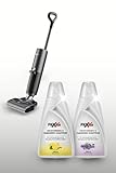 Flixxe X3 Premium 2-in-1 Nass-Trockensauger incl. 2 Liter Reinigungslösung – Kabellos, 200W Leistung, 40 Min Laufzeit, Selbstreinigung, X-Sense Technologie, Beidseitige Kantenreinigung (grau)