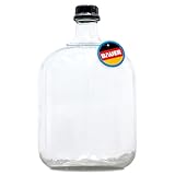 Flaschenbauer Ballonflasche 25L mit Schraubverschluss und Tragegurt - Glas Gärballon - ideal für Obstwein, Spirituosen, Saftlagerung - robust & sicher - hochwertiger Gärbehälter für Hobbybrenner