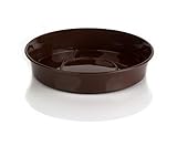 Kimmel Blumentopfuntersetzer Untersetzer Pflanztopfuntersetzer Ø 6 cm bruchsicher, stapelbar, Mehrweg, Braun, Klein