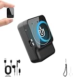 64GB Diktiergerät Mini - Tragbares USB-C-Aufnahmegerät, Geräuschreduzierung, Magnetisch, One Touch Aufnahme, Wiederaufladbarer Audiorecorder mit Kopfhörer, für Arbeit, Studie, Meetings, Interviews