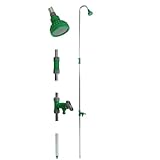 Gartendusche Campingdusche Outdoordusche höhenverstellbar 144-218cm Pooldusche Außendusche