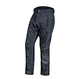 Herren-Motorrad-Netzhose, durchgehendes Bein, Reißverschluss, Reithose, Powersport, schützend, gepanzert, CE-Überstiefel, Motocross-Hose, Schwarz