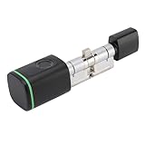 Oreilet Keyless Cylinder Smart Lock, Aluminiumlegierung Bluetooth Electric Entry Lock mit 2 Tasten, Tastaturkarten, Zuhausessicherheit mit 100 Fingerabdrücken, App -Steuerung