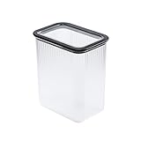 BranQ - Home essential Neroli Universalbehälter mit Deckel zur Aufbewahrung von Lebensmitteln wie Mehl, Müsli,Zucker & mehr, BPA-frei Kunststoff, 2,33 l