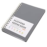 SOIMISS Passwortbuch mit Bunten Alphabetischen Registerkarten Spiral Notizbuch für Senioren Passwort Organizer für Internetadressen Leichtes Passwort Management Notizbuch Adress und