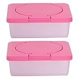 Uikdjgu 2X Trockenes und Feuchtes Seidenpapier Etui Pflege Baby Tücher Aufbewahrungsbox Halter Behälter