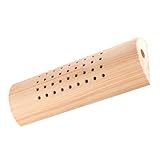 FIXOSHEE Ergonomisches Holz Moxibustion Kissen U förmig Reusable Nacken Lendenstützkissen mit Edelstahl Massagefunktion für Entspannung und Gesunden Schlaf