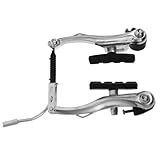 iplusmile Mountainbike-Bremsen Bremsgriff Fahrradsattel Fahrradbremsmischung Fahrradteile und Zubehör Bremshebel für Faltrad Mountainbike -Bremshebel Fahrradbremsen Aluminiumlegierung Silber