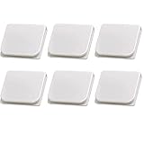 6PCS Duschvorhang Clips Selbstklebende Federklammern Vorhang Stop Clips Duschvorhang Dusche Gewicht Clips Duschvorhang-Clips Dusch Vorhang Klammer Zur Befestigung von Duschvorhängen und Vorhängen